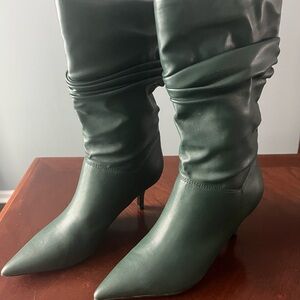 Marc Fisher Dark Green Heeled Boots